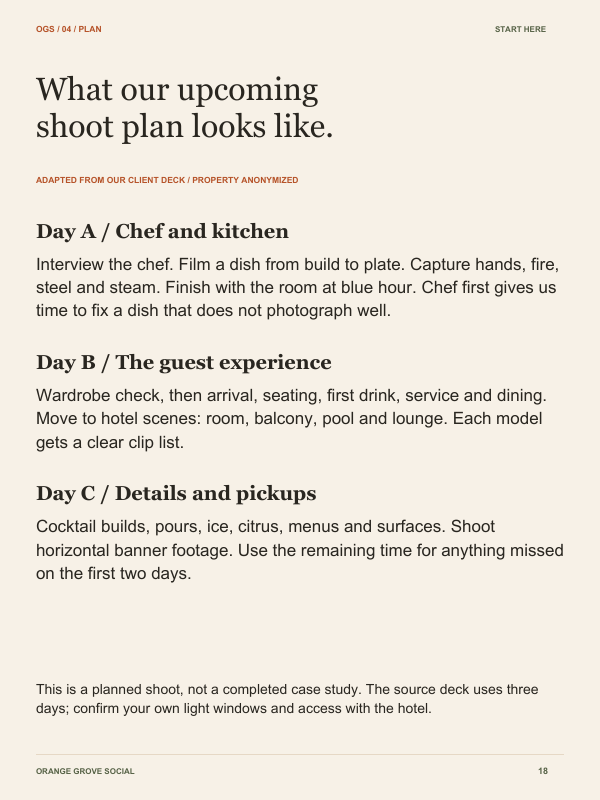 Preview: planning hotel talent and rooms